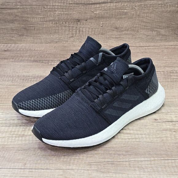 Adidas Pureboost Go Men's Size 11.5 Black Gray Running Sneakers (AH2319) READ - Picture 9 of 9